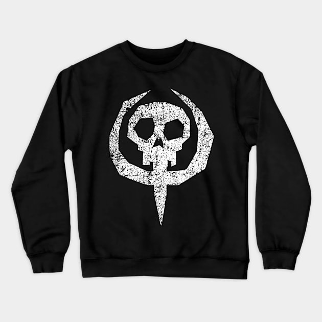 Devils Mark - Distressed Crewneck Sweatshirt by PsychicCat